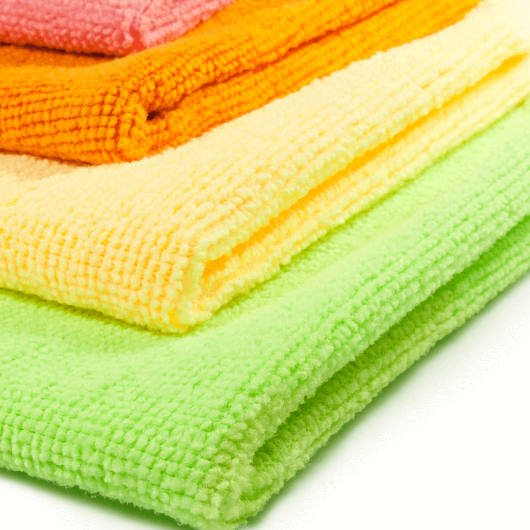 Microfiber cloths for squeaky clean surfaces